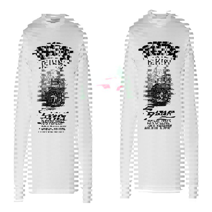 トラクター トラクター トラクター 農家 農業 長袖Tシャツ