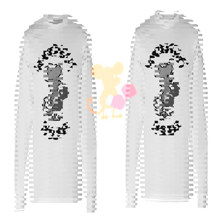 ノックアウトマウス 面白い科学、微生物学、面白い遺伝学 長袖Tシャツ