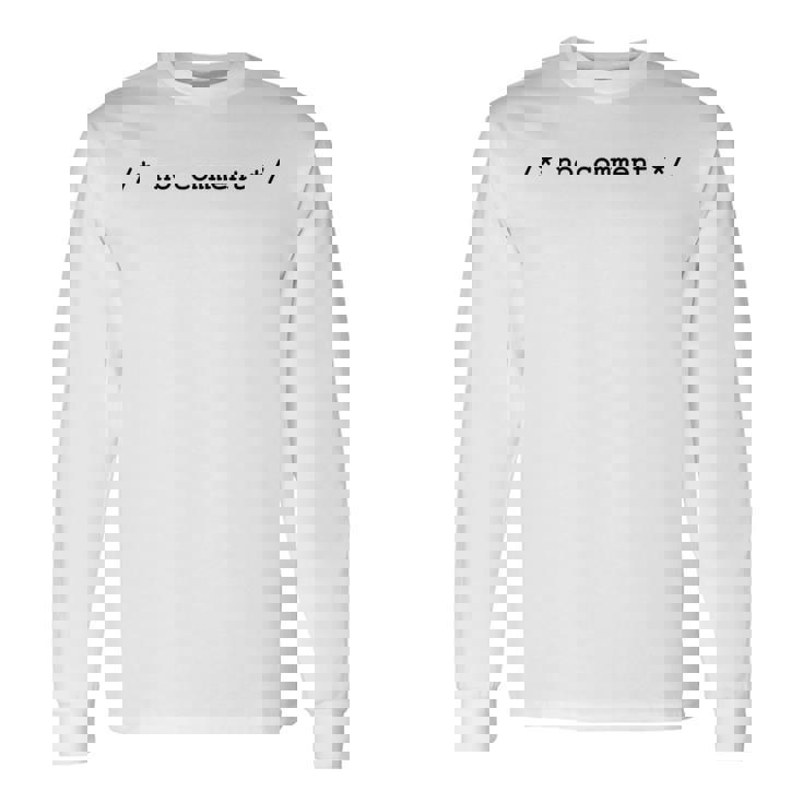 ノーコメントプログラマーtシャツ 長袖Tシャツ