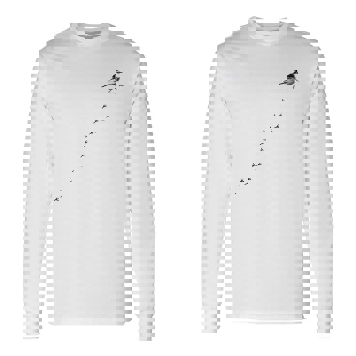 ハクセキレイ 長袖Tシャツ