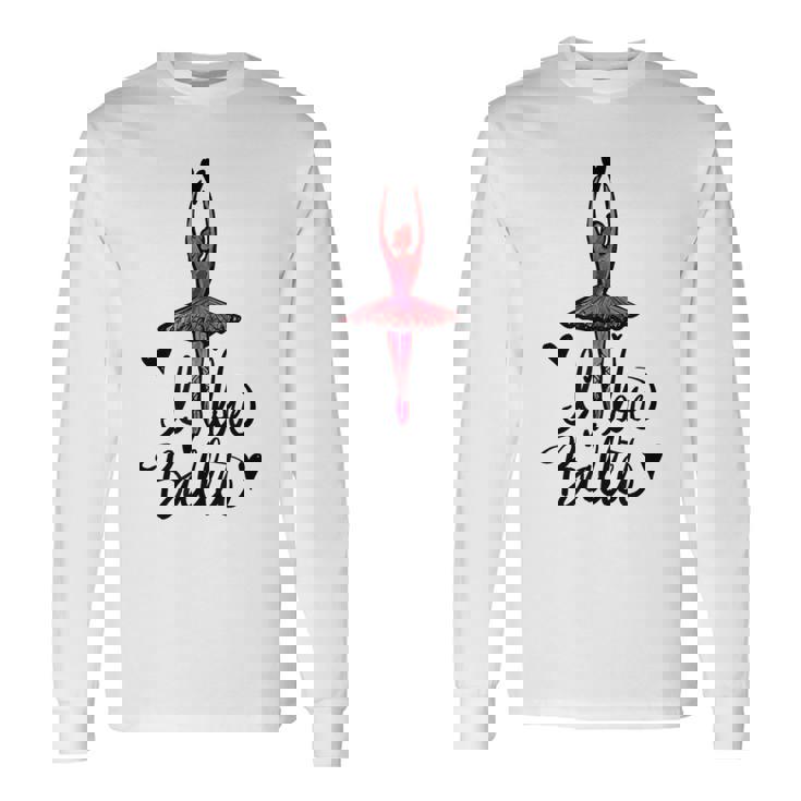 バレエ大好き 長袖Tシャツ