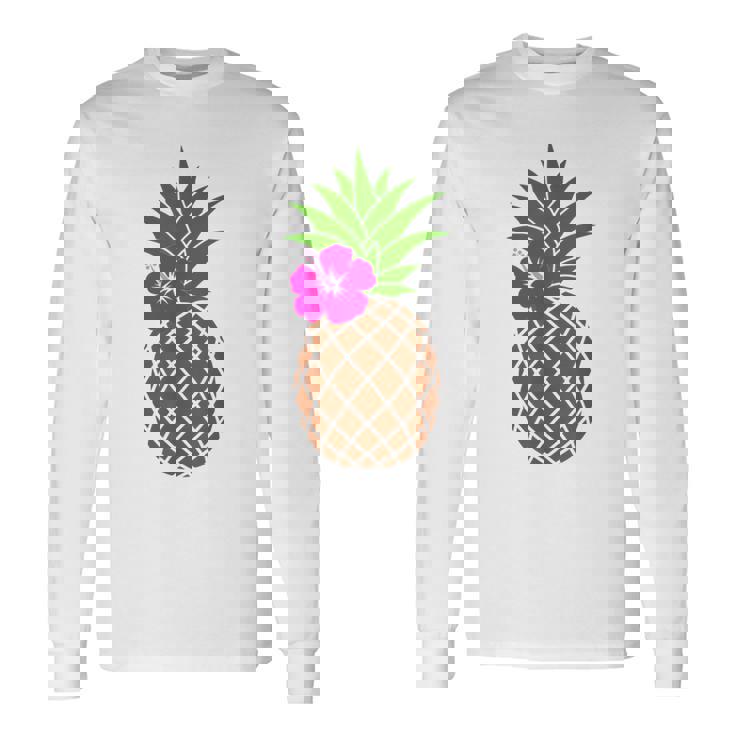 パイナップル コスチューム フルーツ コスチューム フルーツ ハワイ Pineapple 長袖Tシャツ