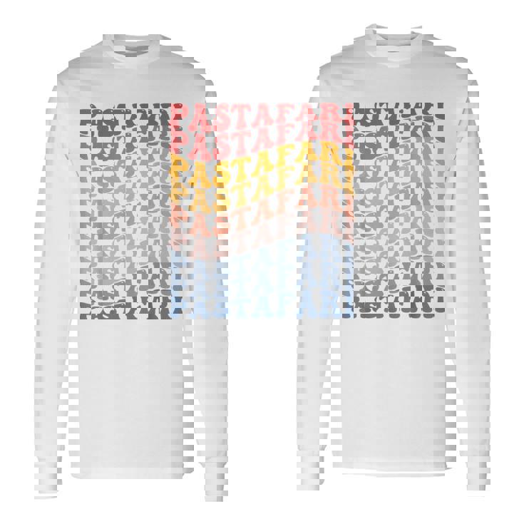 パスタファリ フライングスパゲッティモンスター Fsm グルービー 長袖Tシャツ