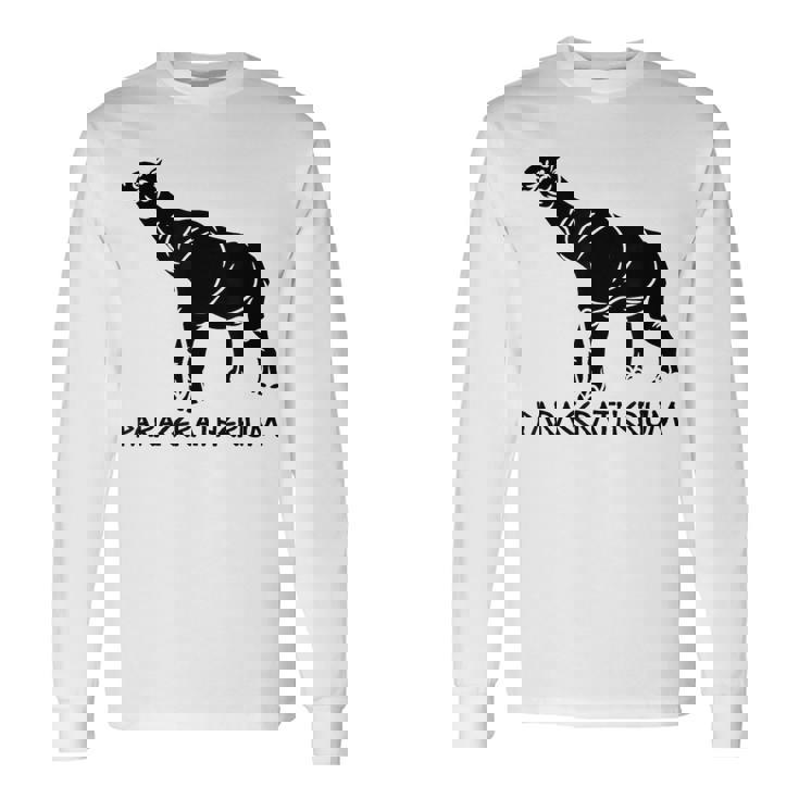 パラケラテリウム 絶滅動物 サイ 古生物学 長袖Tシャツ