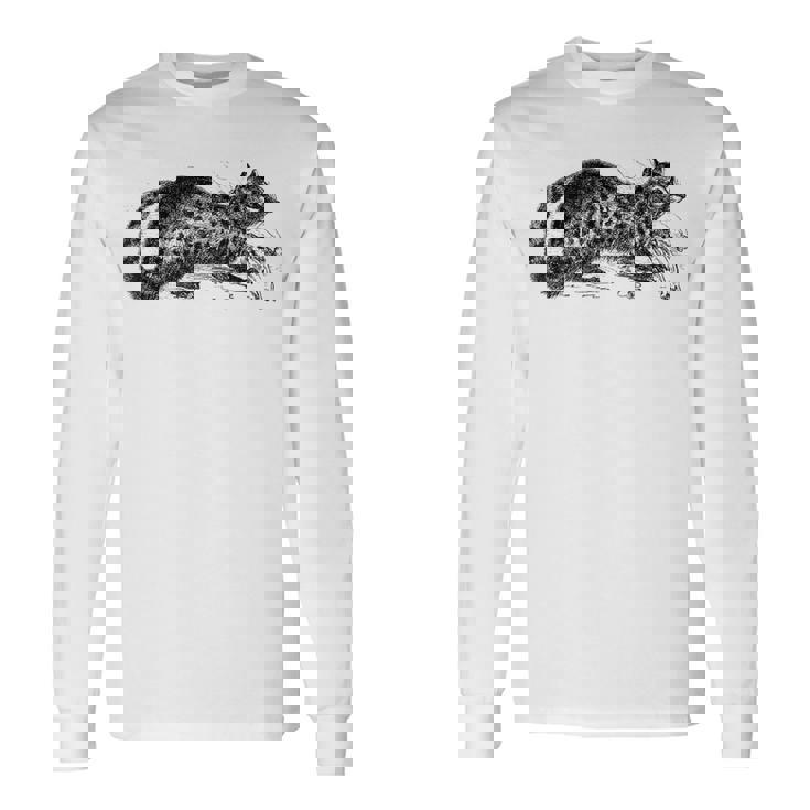 パームシベット アニマルプリント 長袖Tシャツ ギフトのアイデア