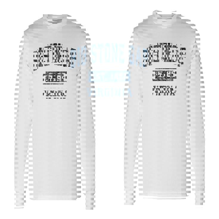 ビッグストーンギャップ バージニアva ヴィンテージ スポーツデザイン ネイビープリント 長袖Tシャツ ギフトのアイデア