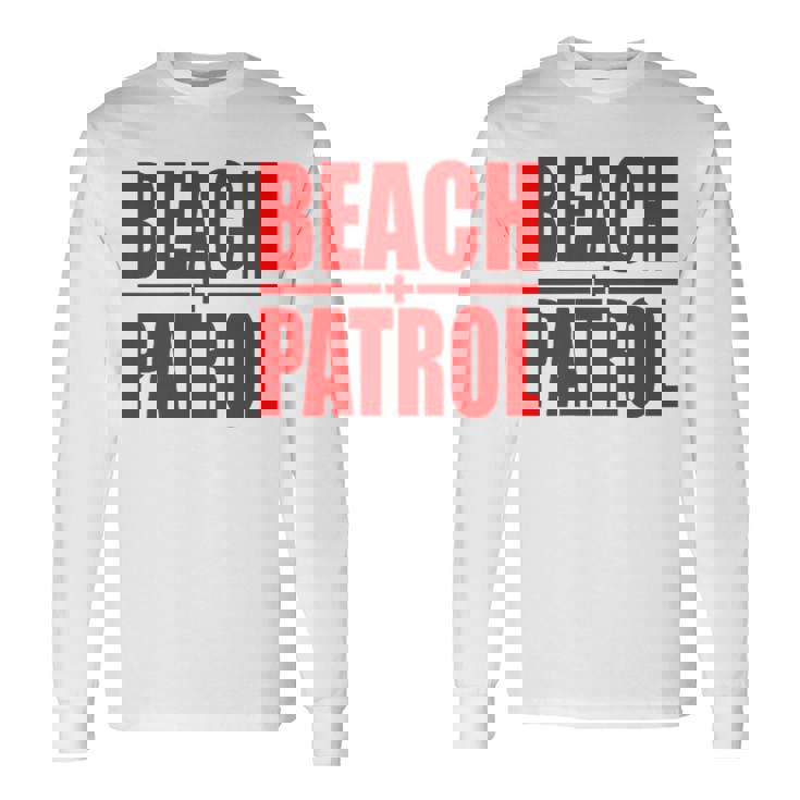 ビーチパトロール サーフ レスキュー ライフガード 長袖Tシャツ