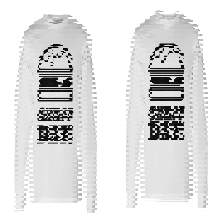 ファニージム チートデー ハンバーガー キャブ フード 長袖Tシャツ