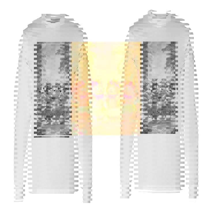 フラダンスキャット 長袖Tシャツ