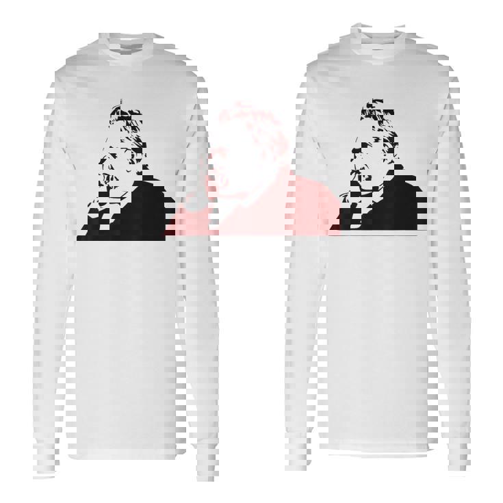 フリードリヒ・ニーチェステンシル 長袖Tシャツ