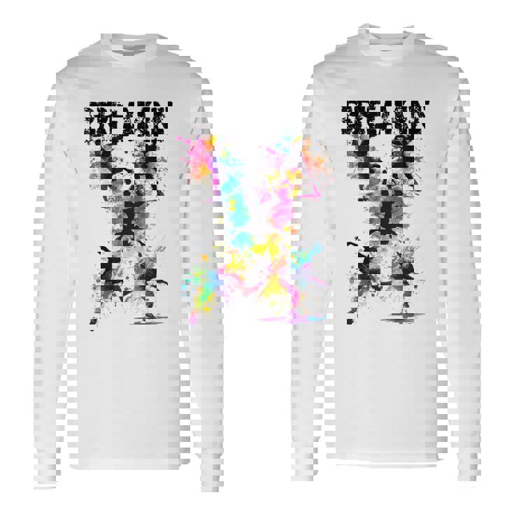 ブレイキン 面白いtシャツ ブレイクダンス おもしろtシャツ ダンス メンズ 文字入り おもしろ おもしろい 長袖Tシャツ