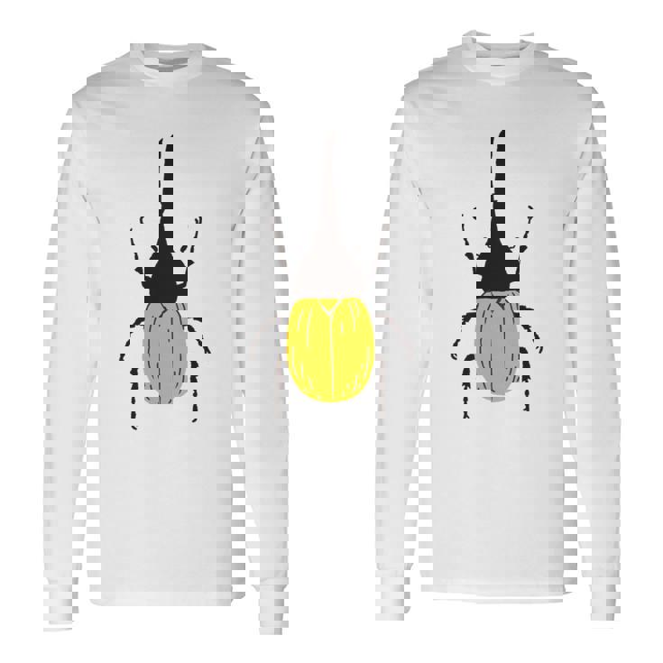 ヘラクレスオオカブト _昆虫_カブトムシ 長袖tシャツ 長袖Tシャツ