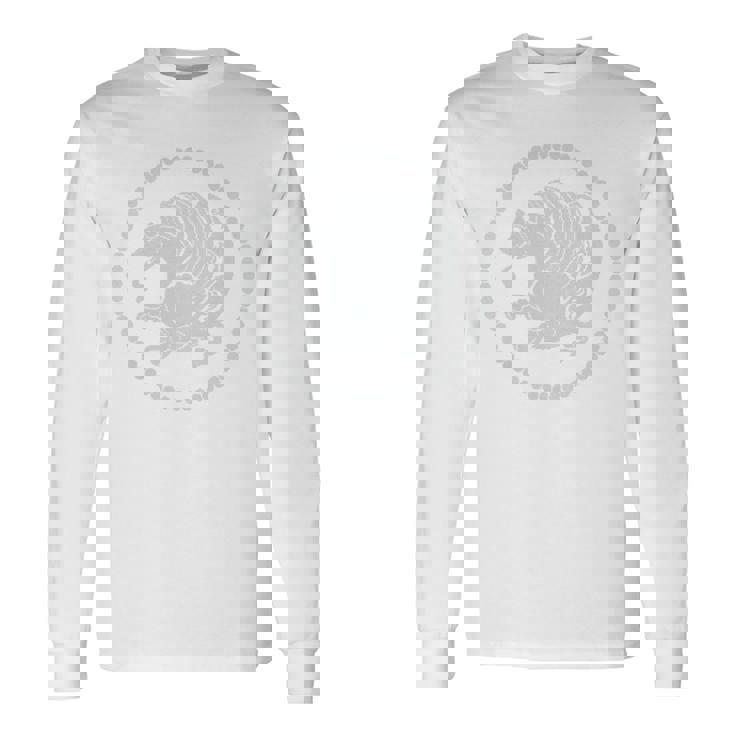 ペルシャのsimurghエンブレムsimorghシンボル 長袖Tシャツ