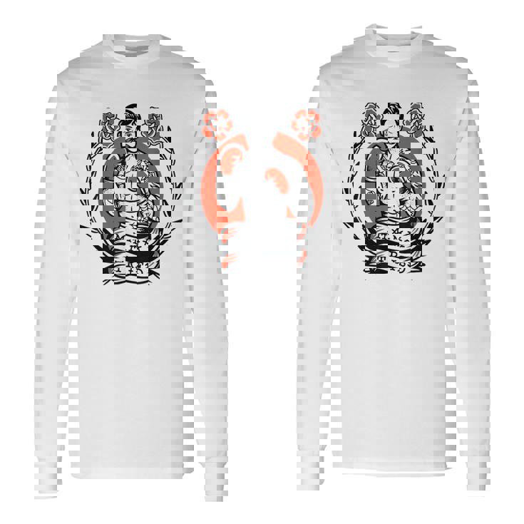 ボクサー アメリカン トラディショナル タトゥー オールドスクール ボクシング フラッシュ 長袖Tシャツ