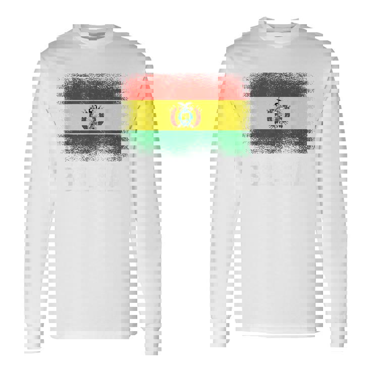 ボリビア国旗ボリビア 長袖Tシャツ