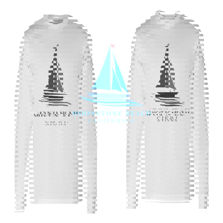 ムーンストーンビーチ カリフォルニア ヨットお土産 長袖Tシャツ