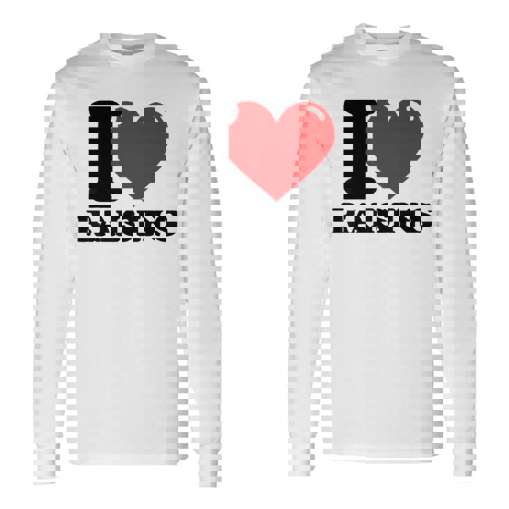 レーズンが大好き 長袖Tシャツ