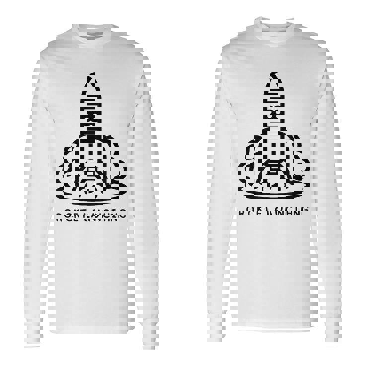 ロケット発射 長袖Tシャツ