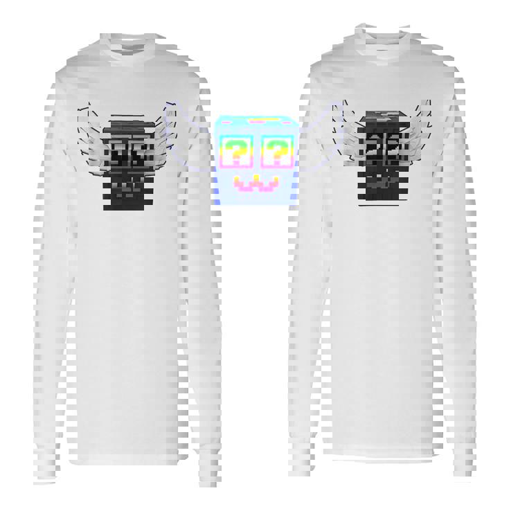 ロックスゲーム内でブレインロットゴッドラッキーブロック4頭脳を盗む 長袖Tシャツ
