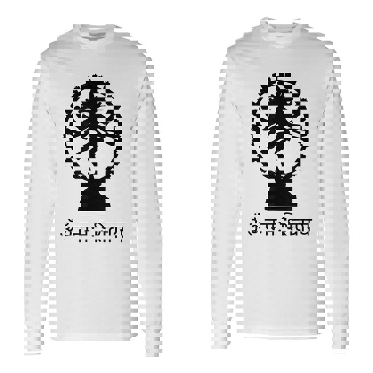 ロードシヴァ ヒンズー教 ゴッドオーム マントラ サンスクリット ヨガ 長袖Tシャツ