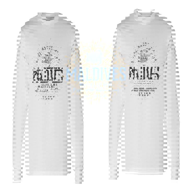 ヴィンテージ モルディブ レトロ 長袖Tシャツ