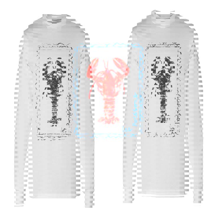 ヴィンテージレッドロブスター 長袖Tシャツ