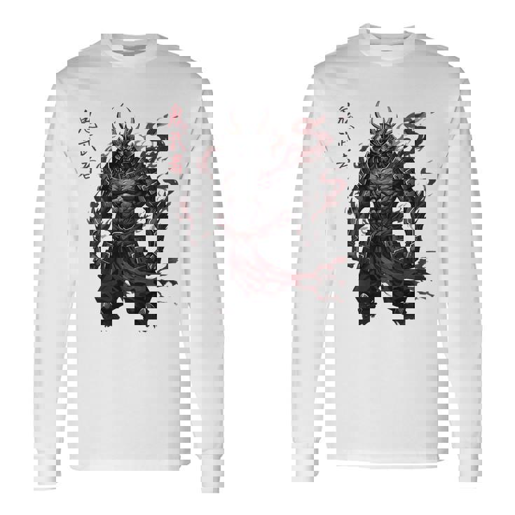 侍戦士 鬼 ダークファンタジー 日本漫画 長袖Tシャツ