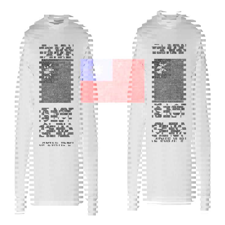 台湾は中国ではありません、反中国共産党、西近平 長袖Tシャツ