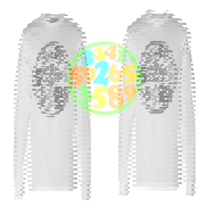 数字円周率ティー 長袖Tシャツ