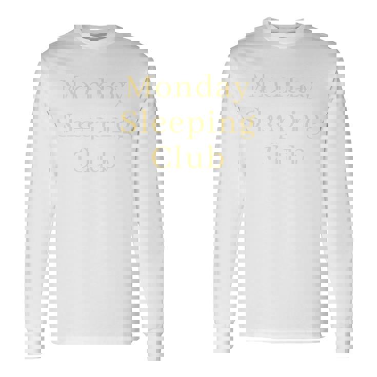 月曜日の睡眠クラブ 長袖tシャツ 長袖Tシャツ