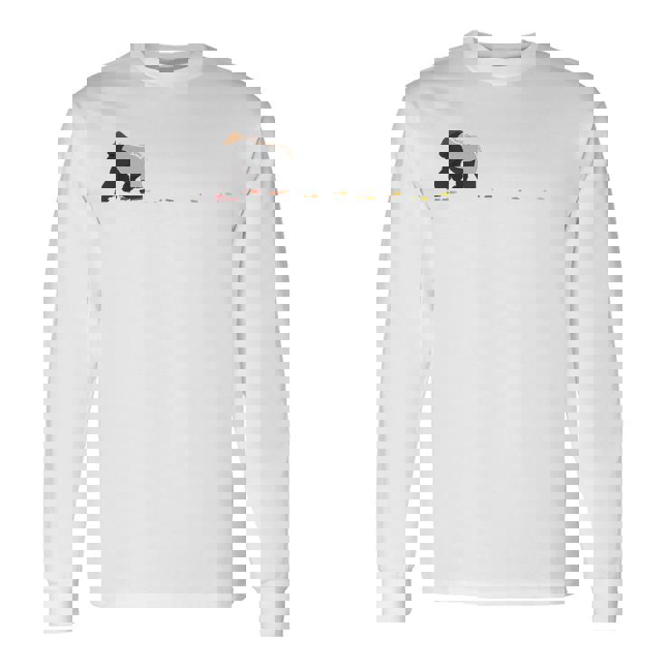 歩くゴリラ 長袖Tシャツ