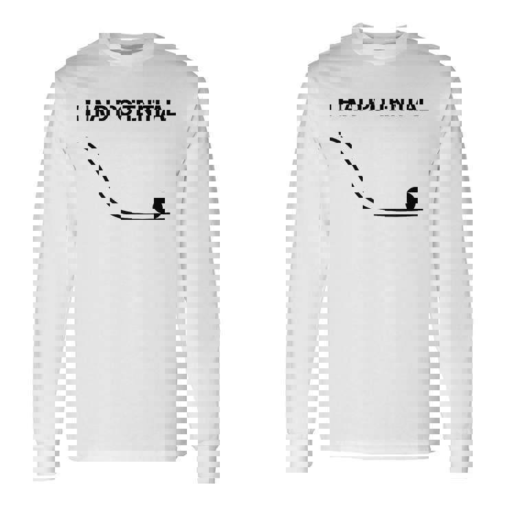 私には面白い物理学の可能性があった 長袖Tシャツ