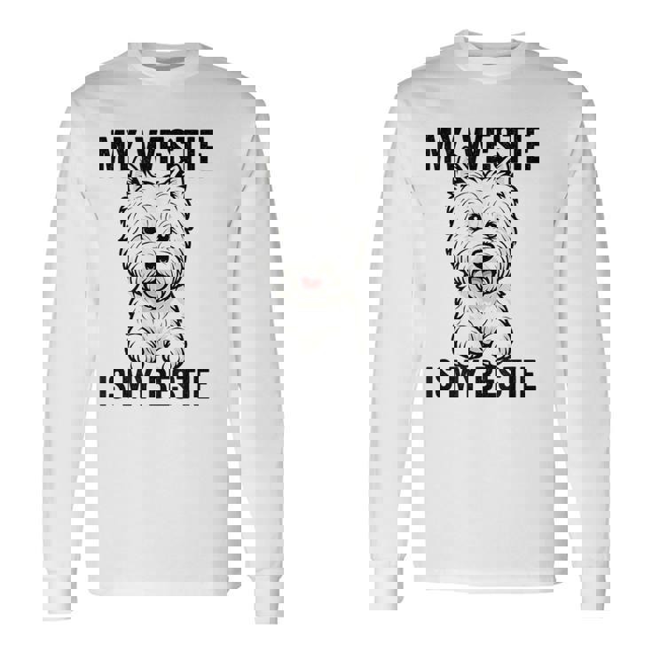 私のウェスティは私のベスティー 長袖Tシャツ