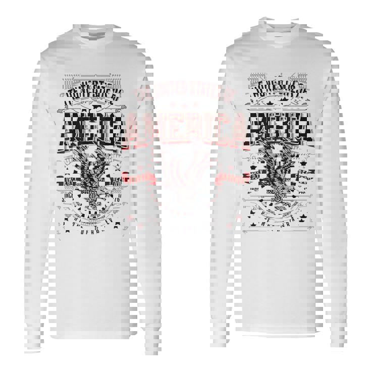 米国アメリカンイーグル アメリカ国旗 パトリオット Usa 男性用 長袖Tシャツ ギフトのアイデア