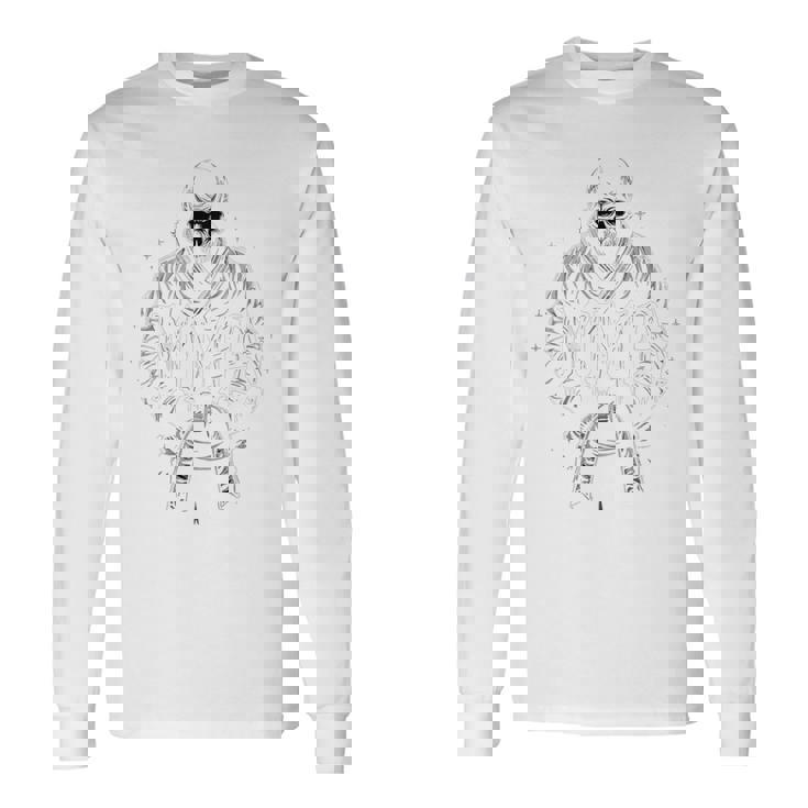 総合格闘技マスター、バックプリント 長袖Tシャツ