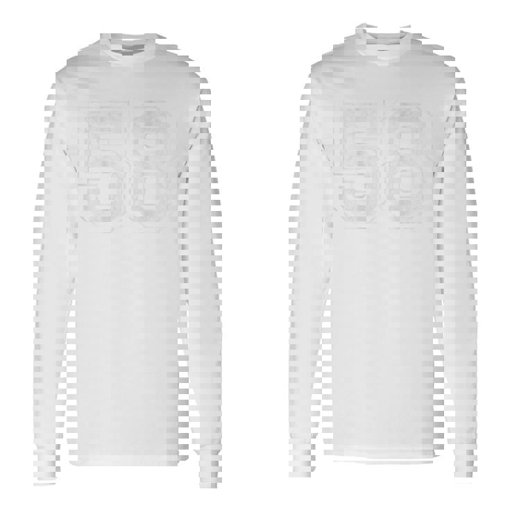 背面に58番。 長袖Tシャツ