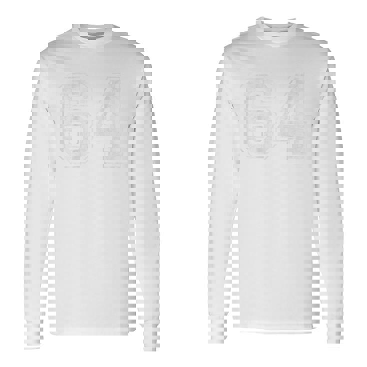 背面に64番。 長袖Tシャツ ギフトのアイデア