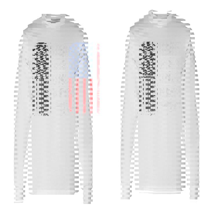 葉巻ウィスキーガン&フリーダム アメリカ国旗 7月4日 バック 長袖Tシャツ