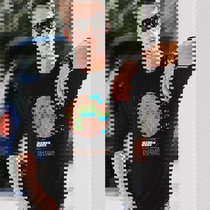 16 Bit Mars Is Terraforming シャツ ボードゲーム 長袖Tシャツ 彼への贈り物