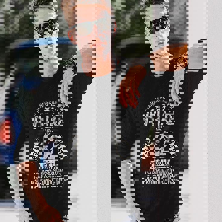 1961年生まれの男性の面白い62歳の誕生日 第62章 長袖Tシャツ 彼への贈り物