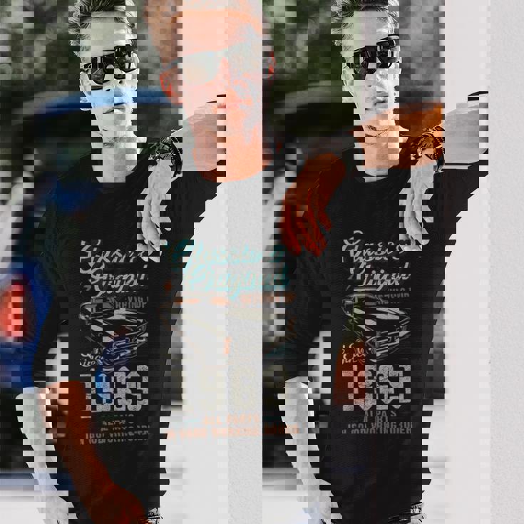 1969年生まれ ヴィンテージカー 57歳の誕生日 長袖Tシャツ 彼への贈り物