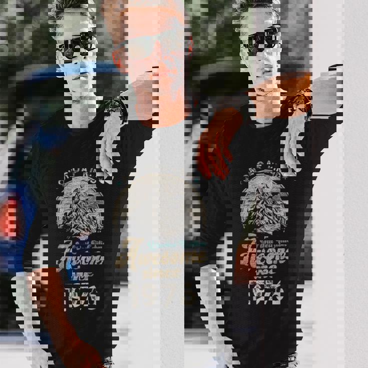 1976年以来の素晴らしい山 50歳の誕生日 長袖Tシャツ 彼への贈り物