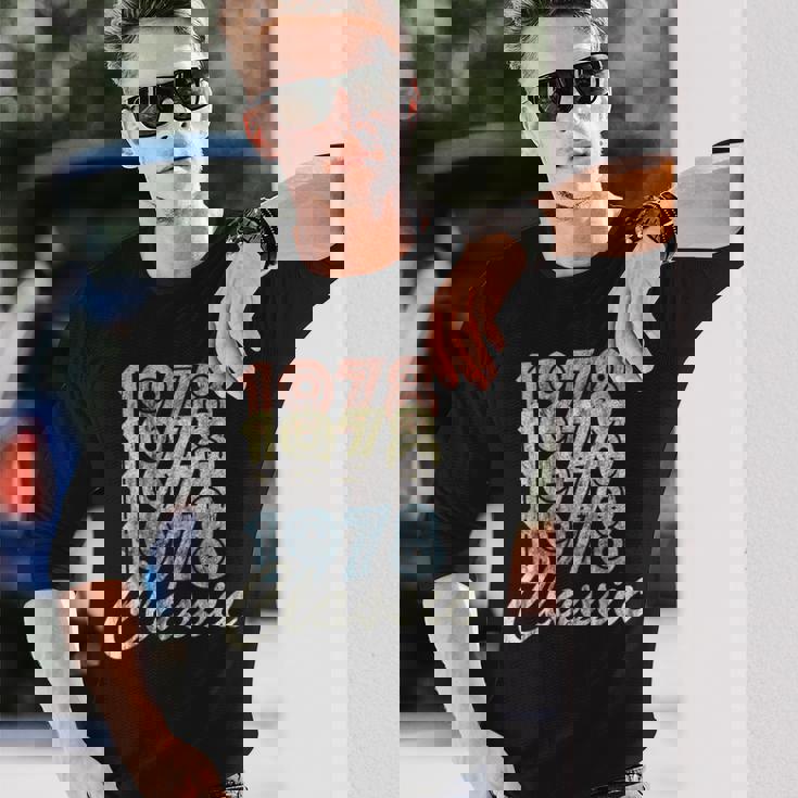 1978年 クラシック ヴィンテージ レトロ スタイル Born In 1978 長袖Tシャツ 彼への贈り物