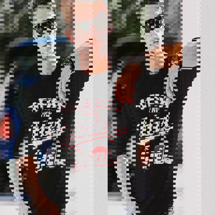 300は私の聖杯 ボウラーテンピンボウリング 長袖Tシャツ 彼への贈り物