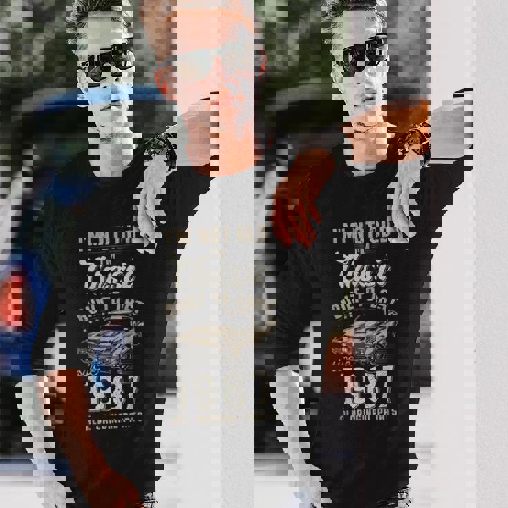 39歳の誕生日 1987年生まれのクラシックカー 長袖Tシャツ 彼への贈り物