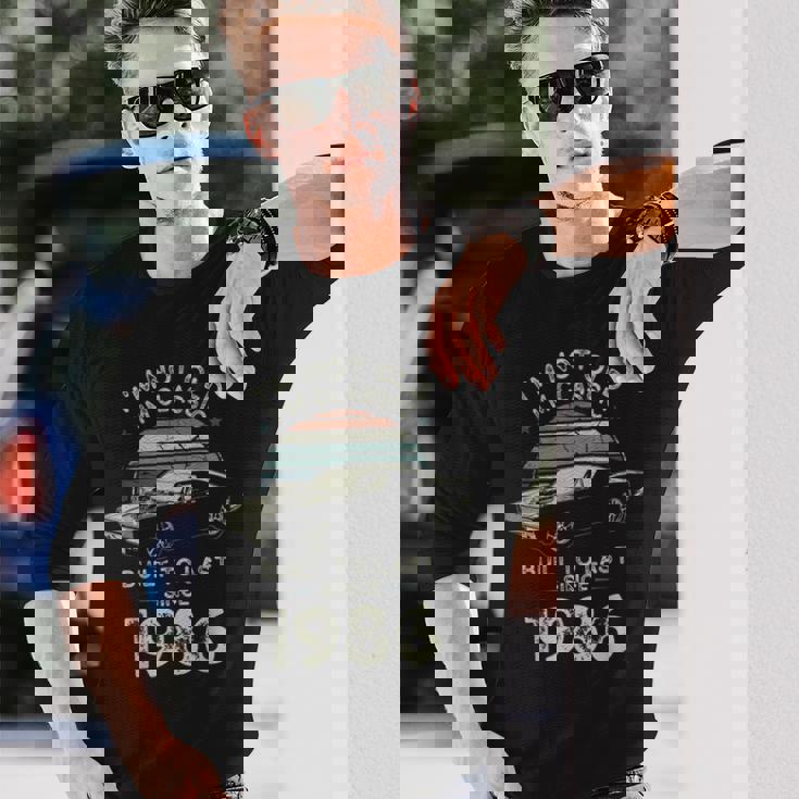 40歳の誕生日 1986年クラシックカー 長袖Tシャツ 彼への贈り物