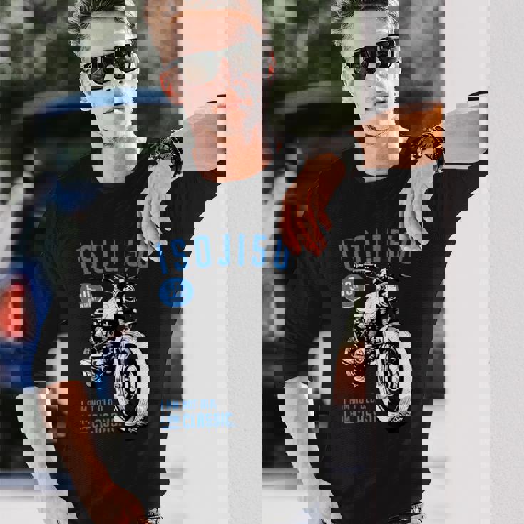 50歳 早寿お祝い 五十路 バイク好き 車好き クラシックバイク I'm Not Old I'm Classic 長袖Tシャツ 彼への贈り物