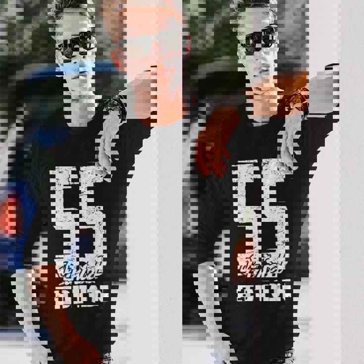 55歳の誕生日 限定版 記念日 ヴィンテージ 55歳 長袖Tシャツ 彼への贈り物