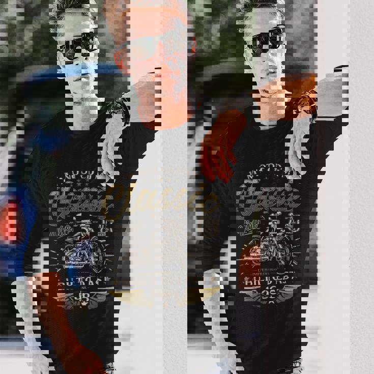 61 歳の誕生日男性オートバイ バイクに乗る人 1965 長袖Tシャツ 彼への贈り物