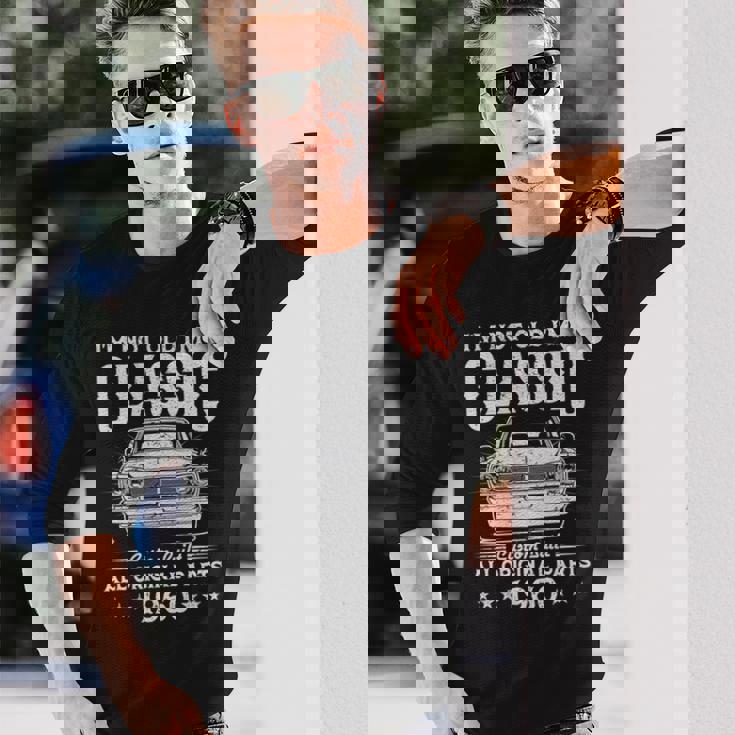 66 歳のギフト ヴィンテージ クラシックカー 1960 66 歳の誕生日 長袖tシャツ 長袖Tシャツ 彼への贈り物